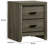 16.38 " W Solid Wood Nightstand