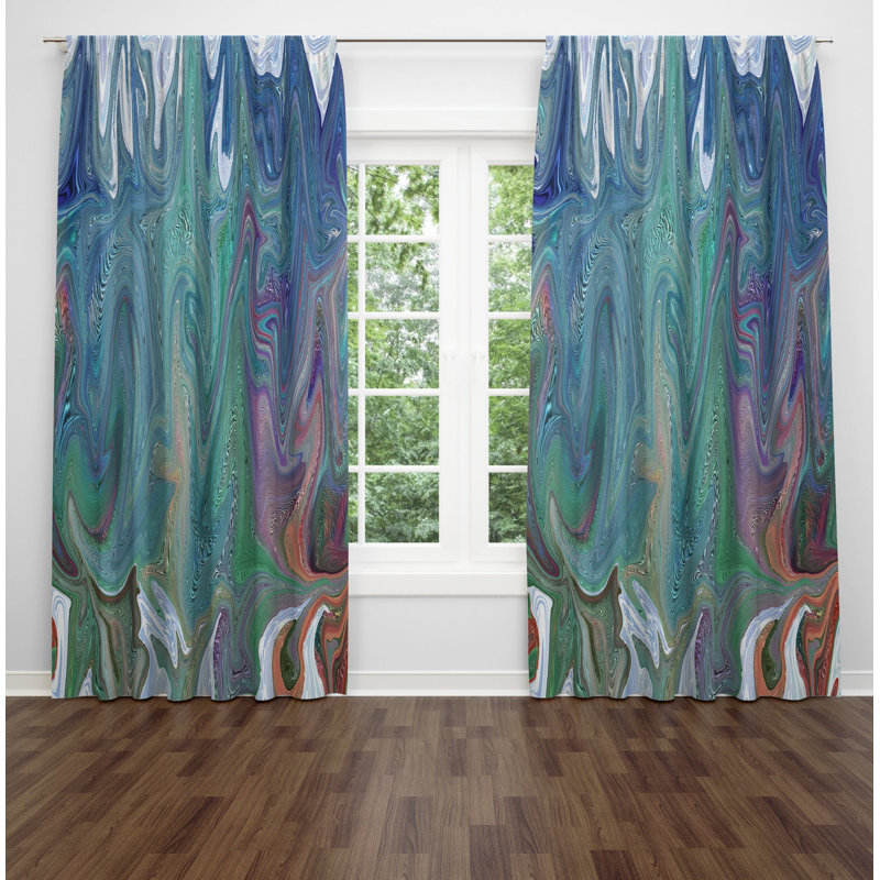 Semi Sheer Curtain Pair, 40" W x 52" L