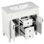 Meuble-lavabo moderne 36 po avec lavabo supérieur-106912751