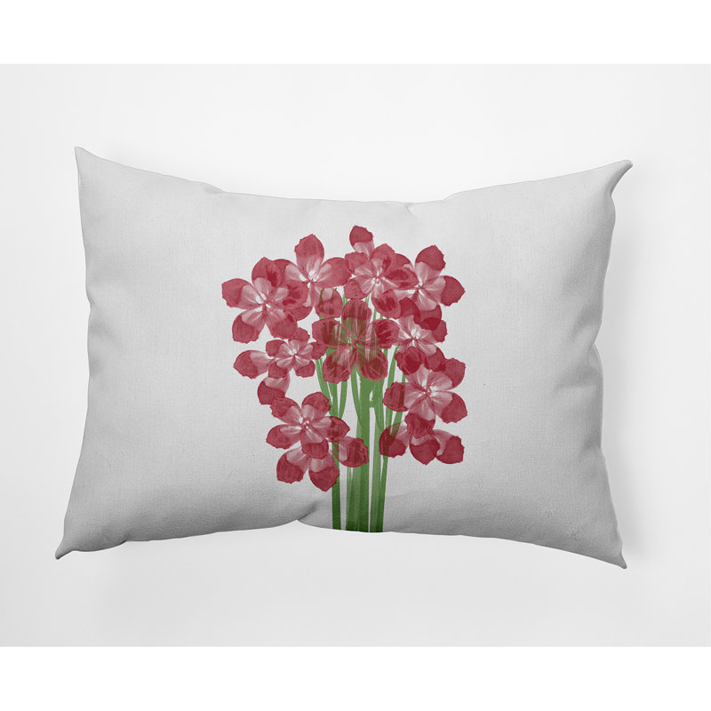 Housse et insert de coussin Flortalida, Rouge