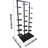 Commercial Shoe Rack Display Stand With 12 Tiers, Sturdy Metal And Wood Construction, Non-Slip Base For Retail Stores And Home Use