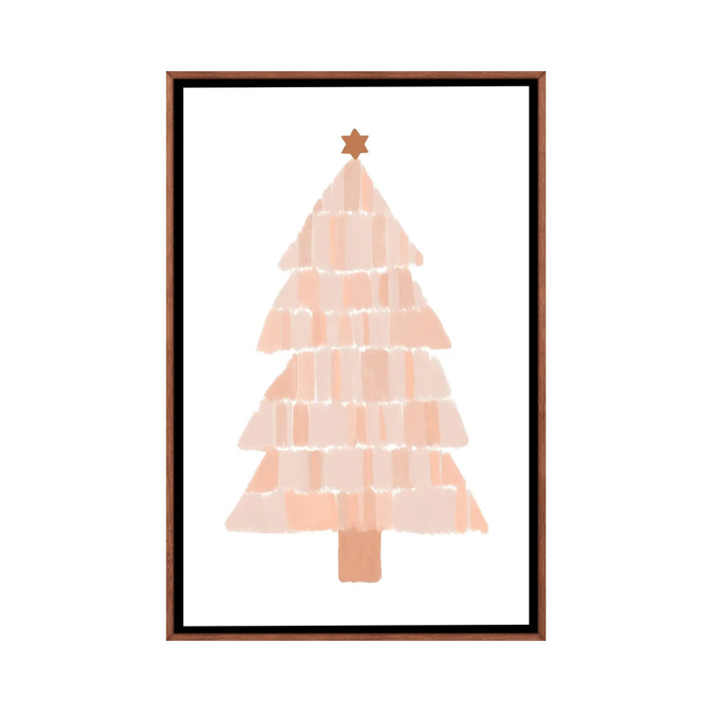 "Arbre de Noël" par Orara studio, reproduction d’art, Pas de tapis, H 60 po x l 40po x P 1,5 po, Cadre bois classique