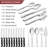 Latitude Run® Maxeen Stainless Steel Flatware Set - Service for 10