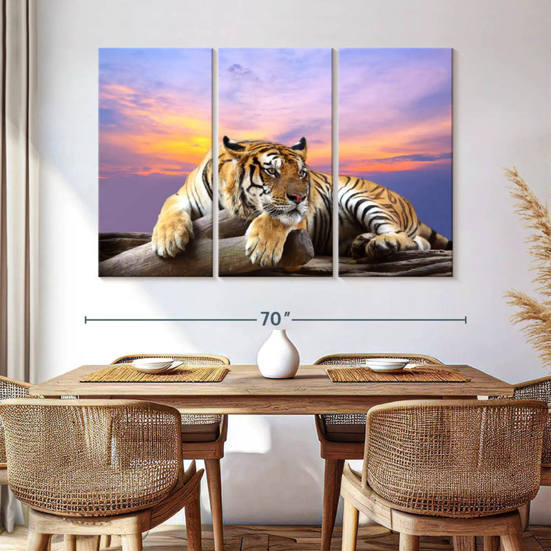 Lounging Tiger, 42" H x 65" W