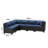 6-Piece All-Weather HDPE Wicker L-Shaped Patio Sectional Sofa Set With Cushions-2037737460