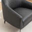 Fauteuil demi-tonneau en simili cuir Ammon-868968198