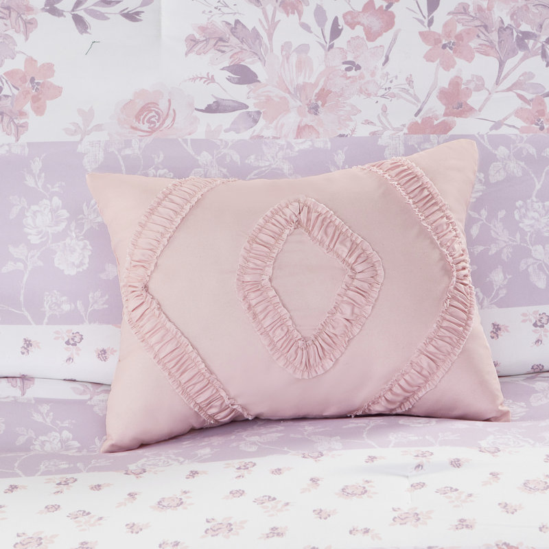 Édredon double / grand avec imprimé cachemire floral, 2 taies décoratives et coussins, rembourrage, édredon doux au toucher, tissu