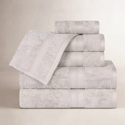 Nolhan 6-Piece Bamboo Cotton Towel Set