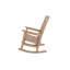 Chaise berçante surdimensionnée pour l'extérieur, chaise berçante en polyuréthane haute résistance toutes saisons, capacité robuste de 400 lb, grand et grand confort avec dossier de 31 po de hauteur pour le porche et la cour arrière, teck-1458457305