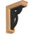 3 1/2"W x 11 1/2"D x 14"H Versailles Traditional Ironcrest Smooth Bracket, Western Red Cedar (2"W x 7 1/2"D x 10"H Iron Bracket)-30560633-30560636-30742513