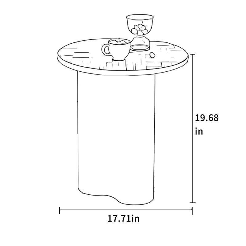 Modern Minimalist Round Coffee Table