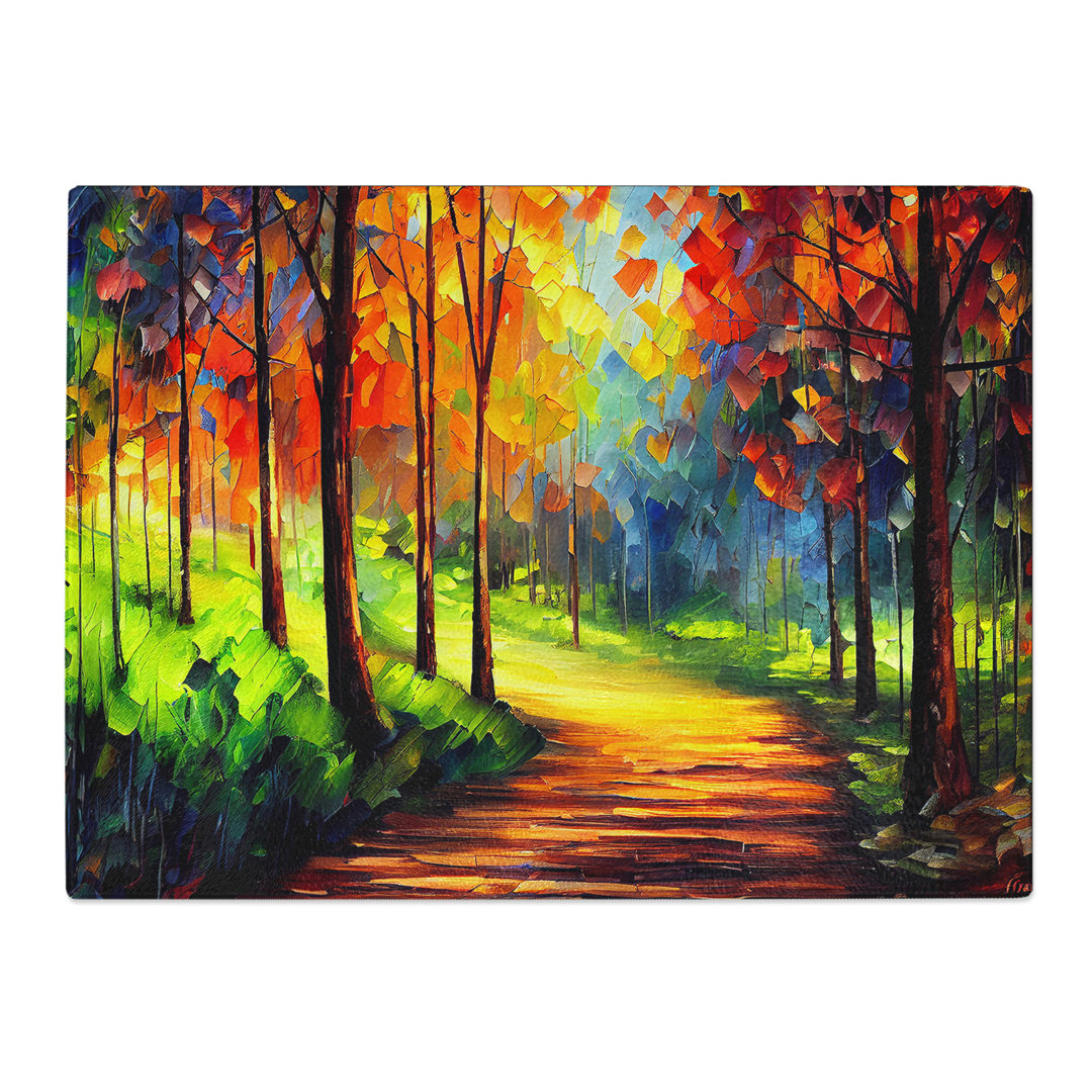 Magical Forest Vol.3 Abstract  Glass Chopping Board