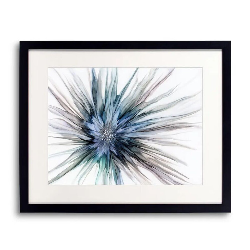 Ping Print by KC Pollak, White, Black Single Picture Framed Paper, 18" H x 22" W