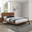 Ensemble de chambre avec lit plateforme 3 pièces Wooden Mid-Century-468082109