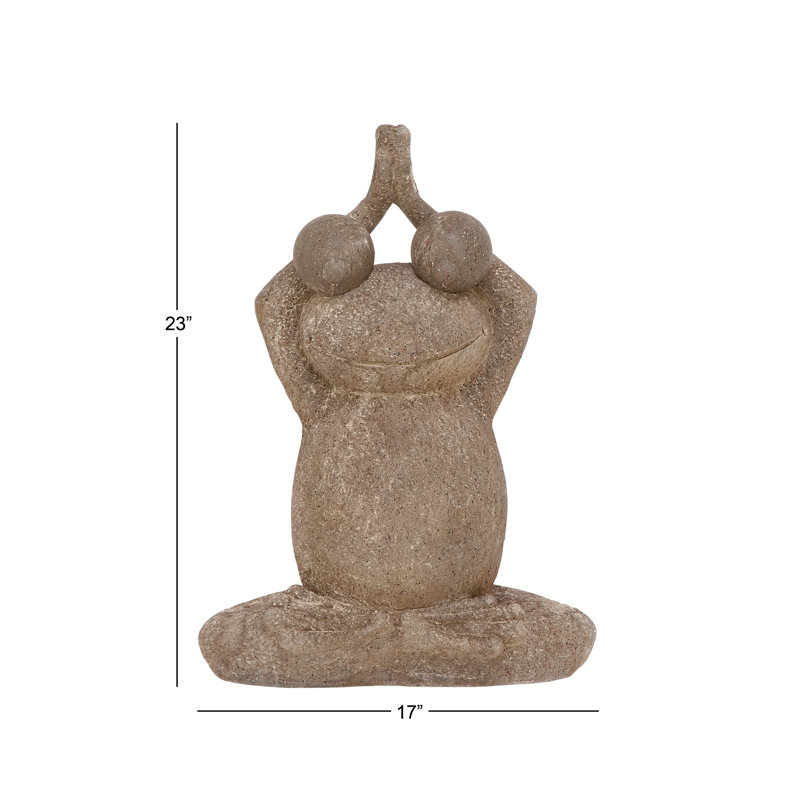 Statue grenouille Puryear, H 9 po x l 9 po x P 116 po