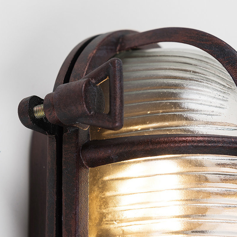 Westlawn Black 20cm H Outdoor Bulkhead Light