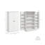 Buffet de cuisine blanc avec tablettes de rangement