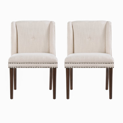 Ensemble de 2 chaises de salle à manger cloutées Modern Luxury Luxury