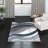 Duboistown Abstract Gray/Turquoise Area Rug-1379602237
