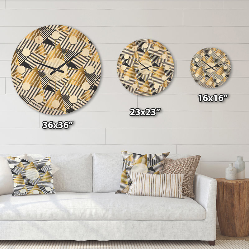 Horloge murale Luxury Waves VI, Grand