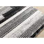 Tapis à branches tribales / sud-ouest à rayures de 8 pi x 11 pi (7 pi 10 po x 10 pi 6 po), blanc et gris contemporain contemporain - salon, chambre à coucher, salle à manger et cuisine-2116863200