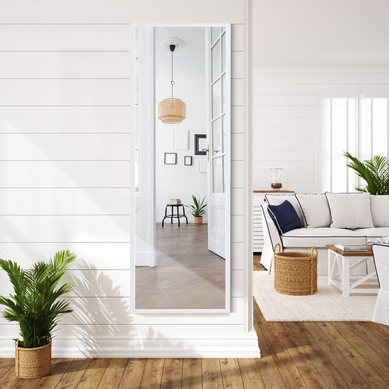 Nasri Metal Mirror, White