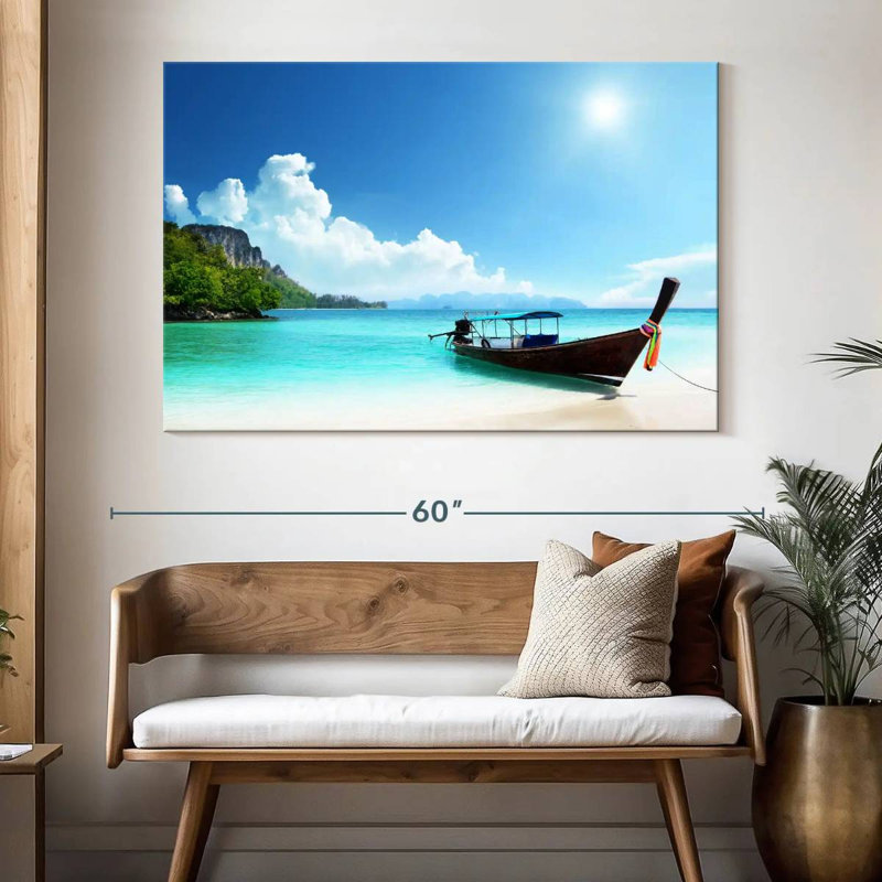 Bateau Mehar Poda Island, H 34 po x l 51 po