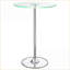 Table basse à DEL en verre chromé avec finition réfléchissante, surface facile à nettoyer et amp; Douce lueur chaleureuse