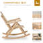 Chaise Adirondack berçante en bois massif Aspers-106255797