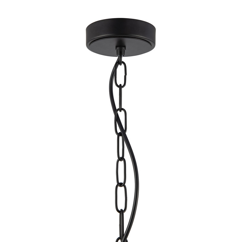 1 - Light Matte Black Lantern Pendant