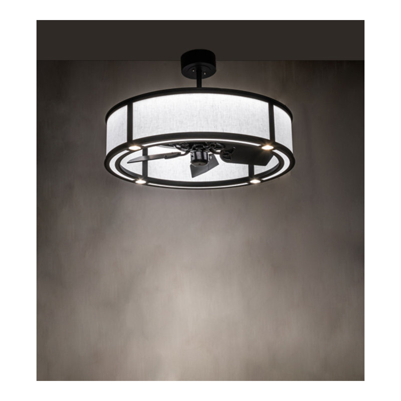 Smythe Craftsman LED Downrod Ceiling Fan