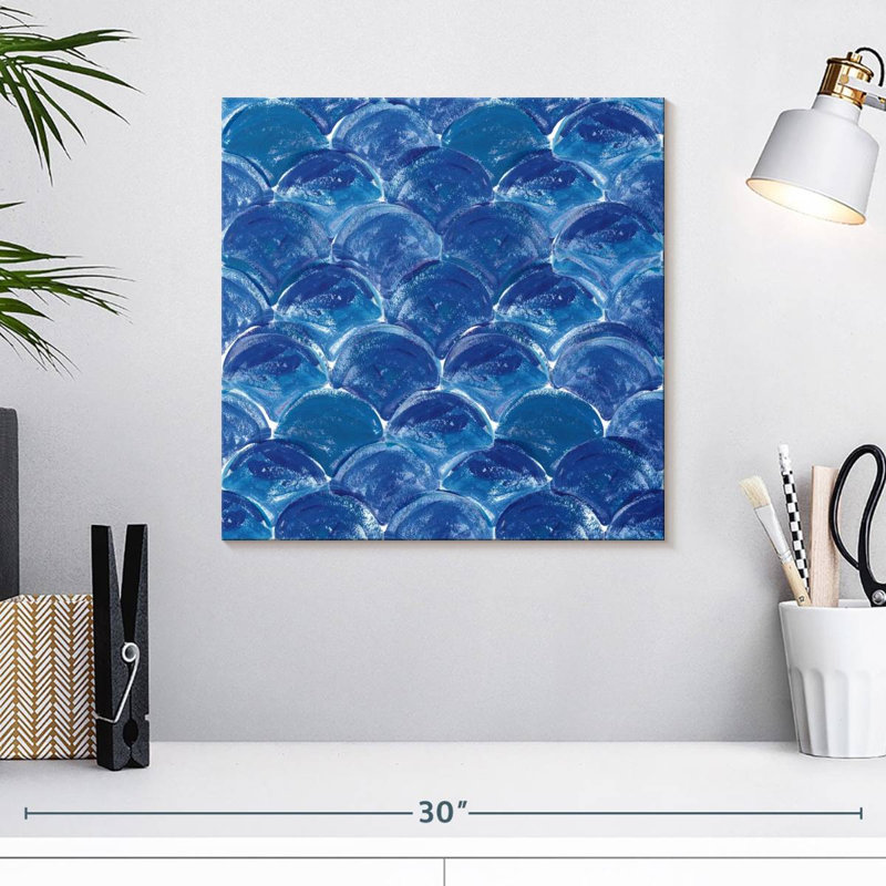 Kerner On The Waves Pattern II C, 16" H x 16" W