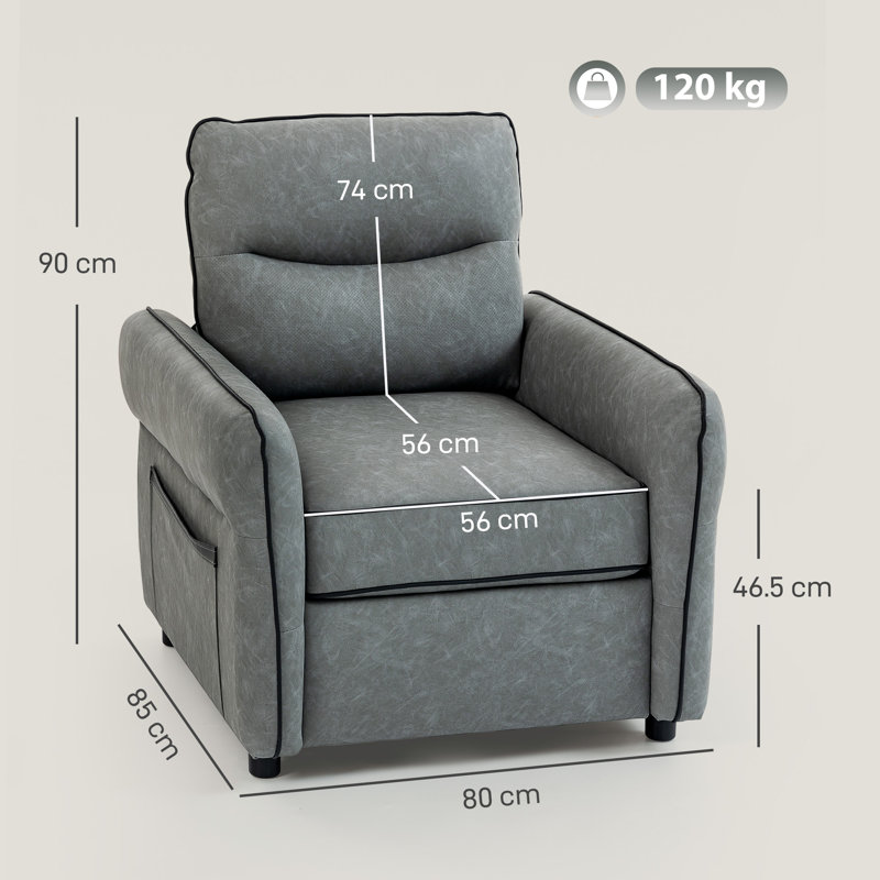 Faux Leather Armchair