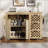 Versatile Kitchen Island with Multiple Storage Options and Mobility Features