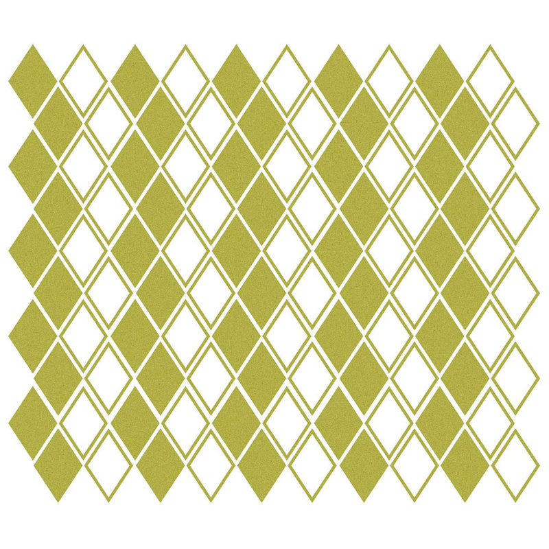 Adhésif décoratif losanges, Or, H 4 po x l 2,5 po x P 0,5 po