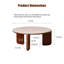 Table basse surélevée 100% en bois massif, facile à assembler, avec tablette de rangement