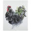 Décoration murale coq avec feuillage