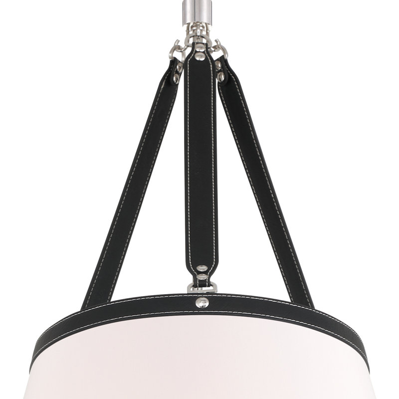 Libby Langdon Callahan 6 Light Polished Nickel Pendant, Nickel