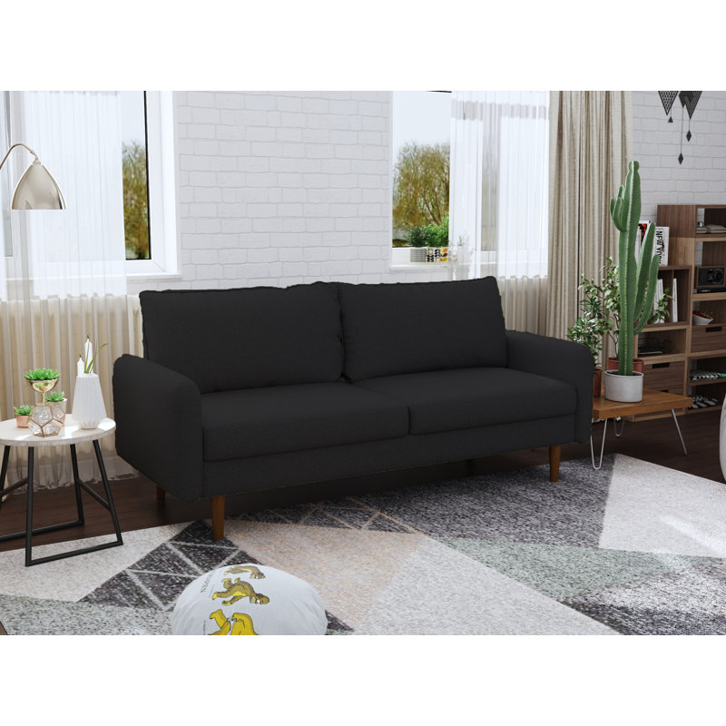 Canapé Bledian, Polyester gris anthracite