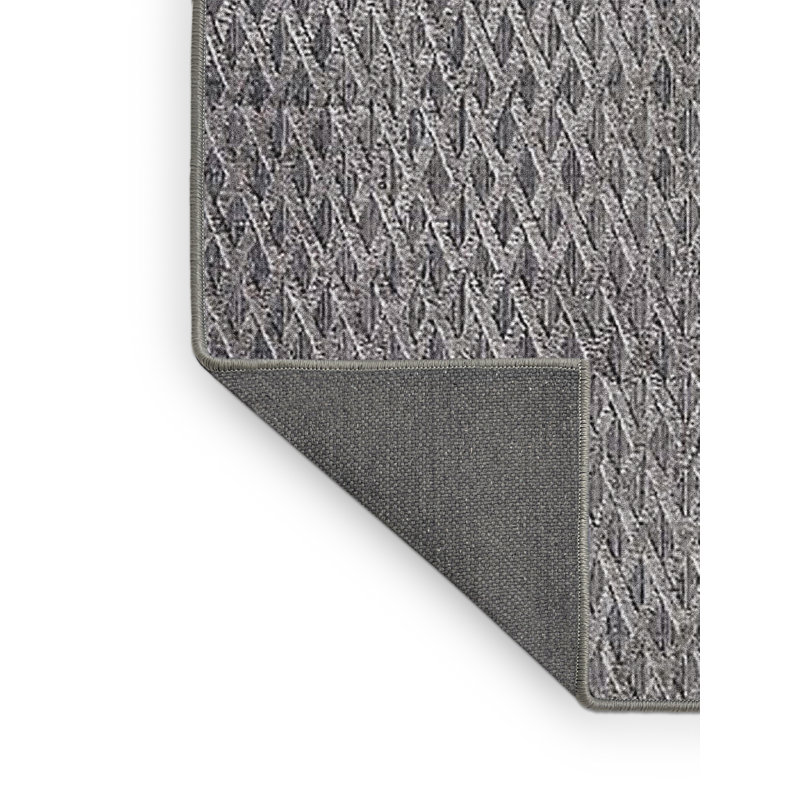 Tapis gris à motif géométrique Luper, Rectangle 7 pi x 10 pi