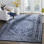 Tapis oriental bleu marine / ivoire Olius-48364381