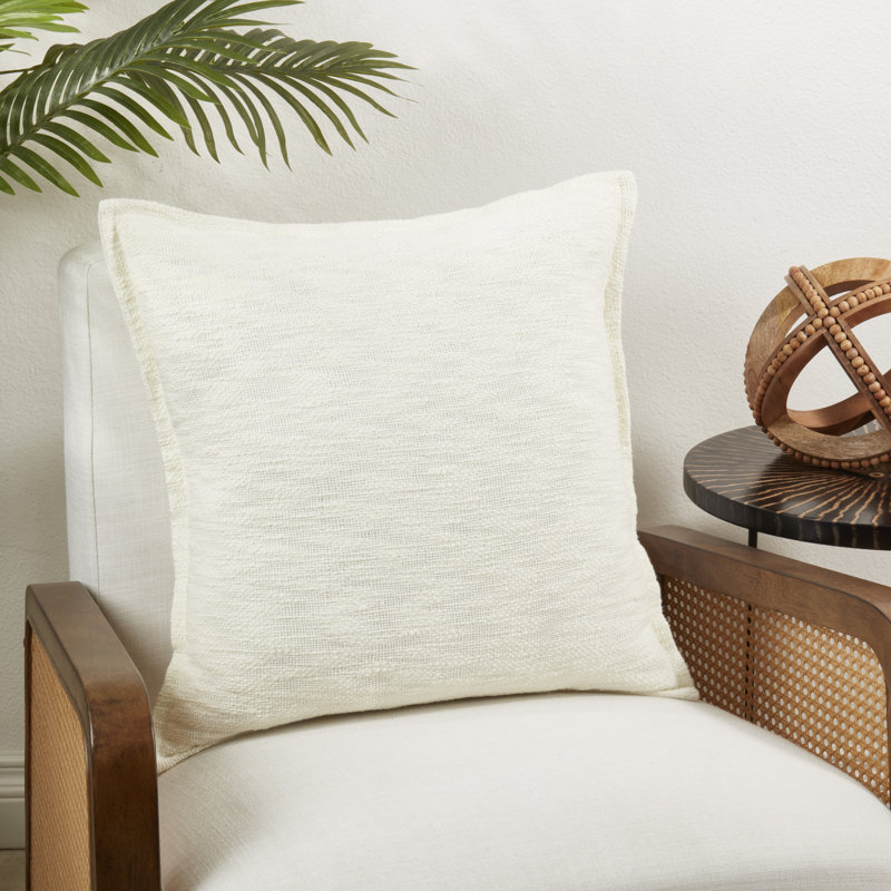 Textured Elegance Flange Throw Pillow Cover