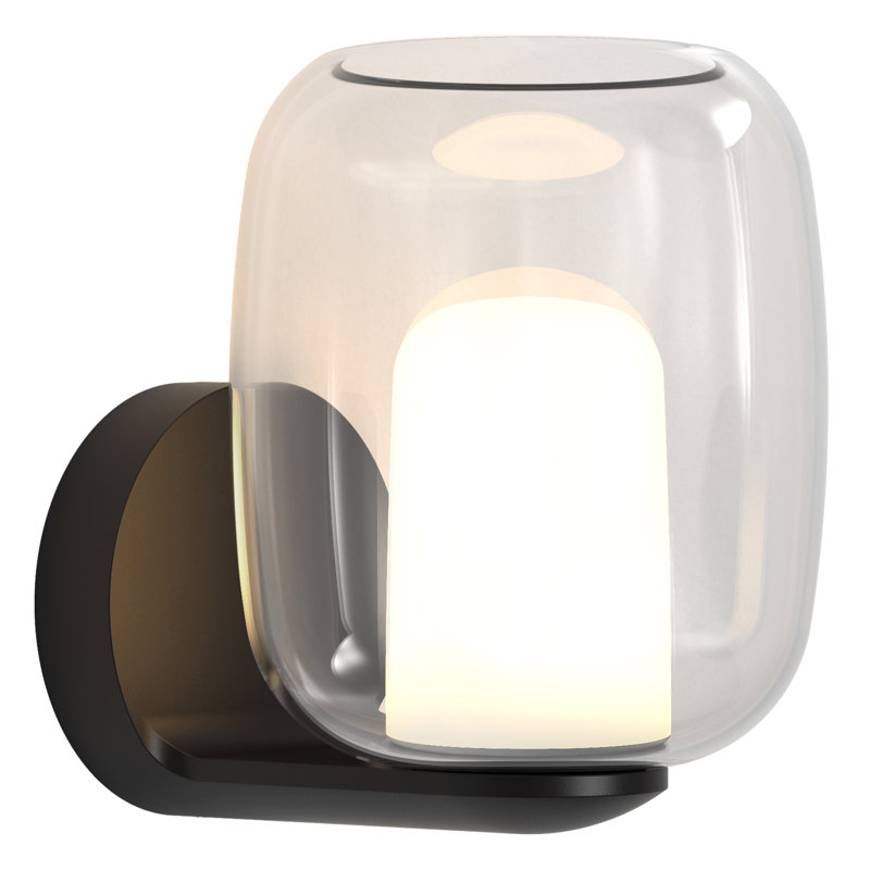 Aquina 1 - Light Armed Sconce, Matt Black