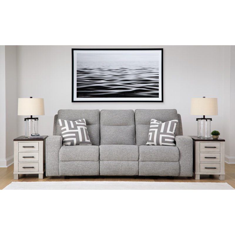 Kerle Upholstered 88'' Power Reclining Sofa
