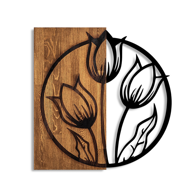 Handmade Wall Decor on Solid Wood