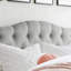 Tête de lit capitonnée et capitonnée, tête de lit en bois massif avec pieds en bois, tête de lit à hauteur réglable de 47 po à 63 po, tête de lit en tissu au design moderne-590070119-590070117