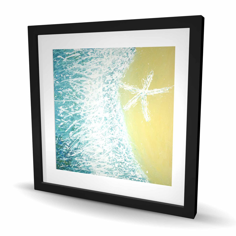 «Right Side Seastar and Wave», reproduction encadrée marine pour la décoration