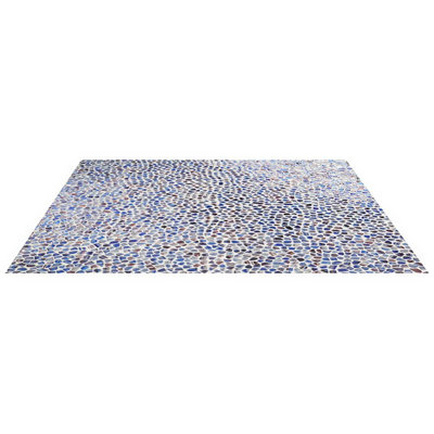 Komorebi Pebble Bayou Blue Polished Glass Mosaic Tile