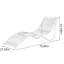 Fauteuil inclinable d'extérieur en alliage d'aluminium