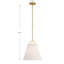 Luminaire suspendu 1 lumière Vilna-1686947266